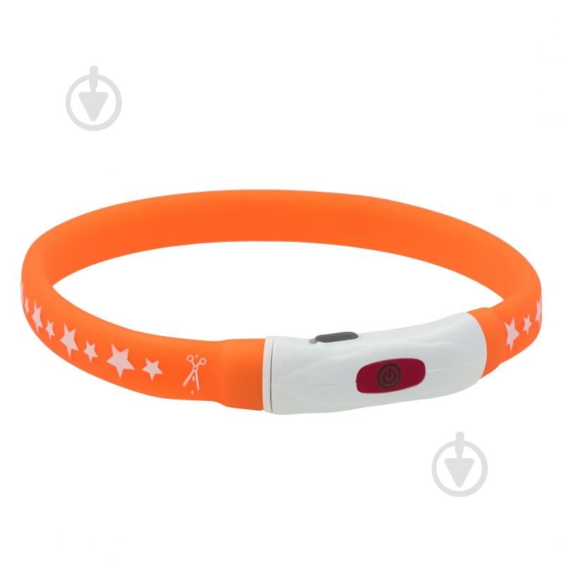 Ошейник AnimAll LED-S с подсветкой 40 см оранжевый - фото 1 Ошейник AnimAll LED-S с подсветкой 40 см оранжевый - фото 1