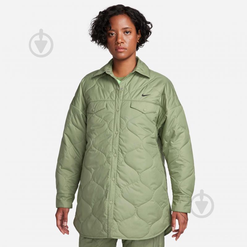 Куртка женская Nike FB8732-386 р.L зеленая - фото 2 Куртка женская Nike FB8732-386 р.L зеленая - фото 2