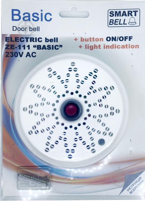 Звонок дверной SmartBell Basic белый ZE-111 - фото 1