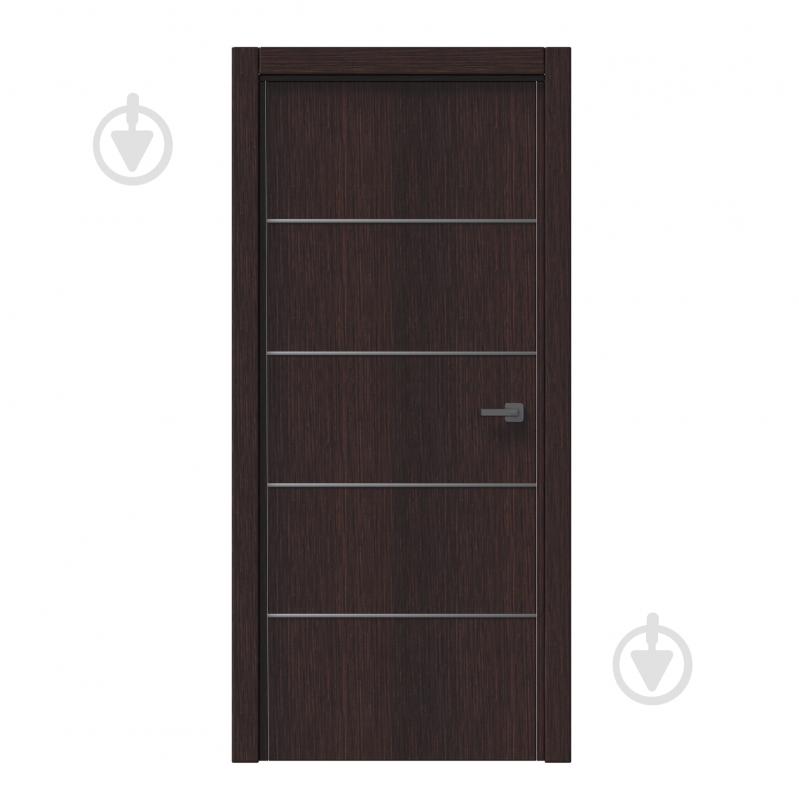 Дверне полотно IN WOOD ET-04 ПГ із молдингом і чорною кромкою ПВХ 800 мм шпон коричневий - фото 1 Дверне полотно IN WOOD ET-04 ПГ із молдингом і чорною кромкою ПВХ 800 мм шпон коричневий - фото 1