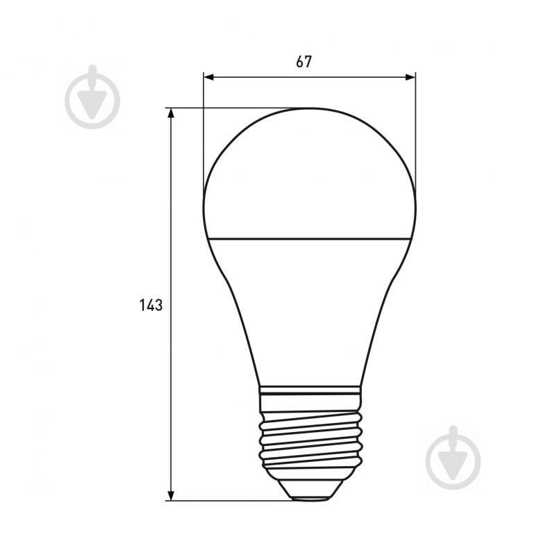 Лампа світлодіодна Eurolamp ЕCО 3 шт./уп. 20 Вт A75 матова E27 220 В 3000 К ЕПЦ-LED-A75-20272(P)(3) - фото 3