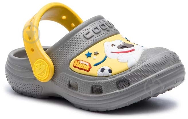 Сабо Coqui COQUI 9382 TT&F Mid. grey/Yellow 9382-604-4812 р.22/23 сіро-жовтий - фото 3
