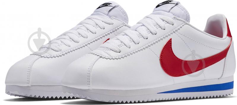 Кроссовки женские демисезонные Nike CLASSIC CORTEZ LEATHER 807471-103 р.36 белые - фото 1