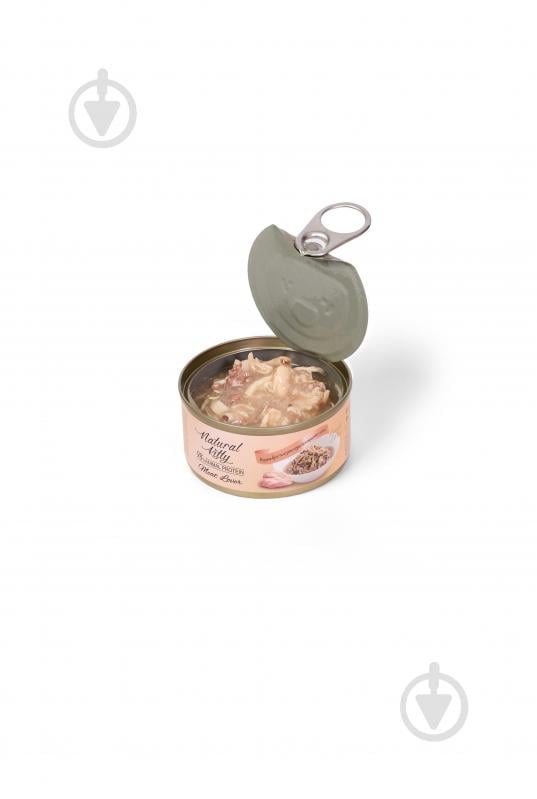 Консерва для котів Natural Kitty Meat Lover з курячим філе та курячим серцем у соусі 70 г - фото 2 Консерва для котів Natural Kitty Meat Lover з курячим філе та курячим серцем у соусі 70 г - фото 2