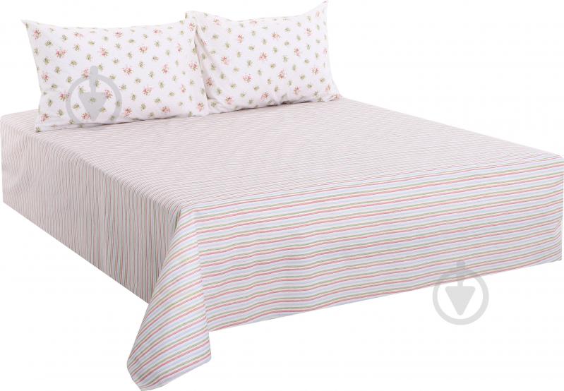 Комплект постельного белья Basic Кантри 2 1,5 белый с розовым La Nuit - фото 2 Комплект постельного белья Basic Кантри 2 1,5 белый с розовым La Nuit - фото 2
