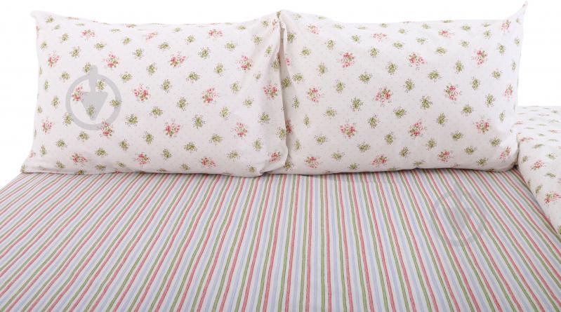 Комплект постельного белья Basic Кантри 2 1,5 белый с розовым La Nuit - фото 3 Комплект постельного белья Basic Кантри 2 1,5 белый с розовым La Nuit - фото 3