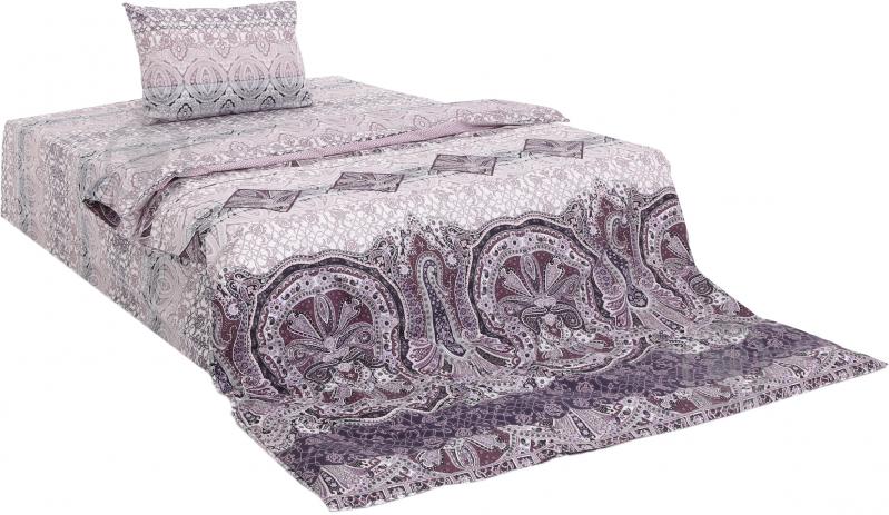 Комплект постельного белья Селфи 1,5 розово-бордовый UP! (Underprice) - фото 1