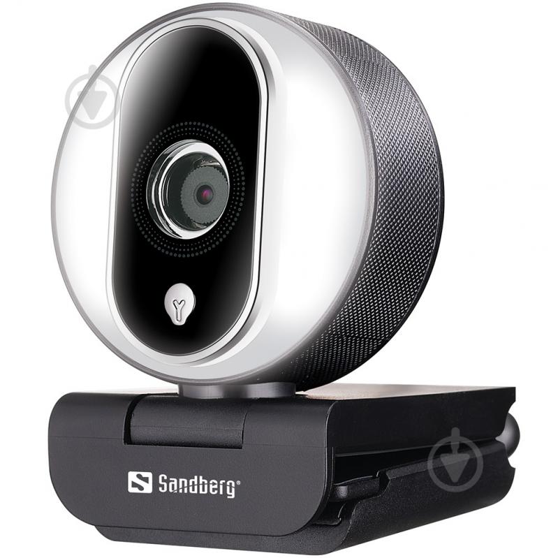 Веб-камера Sandberg Streamer Webcam Pro Full HD Autofocus Ring Light Black (134-12) - фото 2