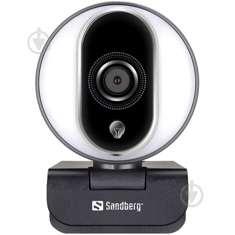 Веб-камера Sandberg Streamer Webcam Pro Full HD Autofocus Ring Light Black (134-12) - фото 1