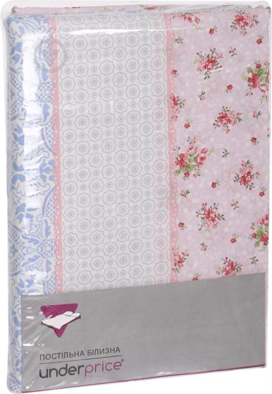 Комплект постельного белья Марсель 1,5 белый с розовым UP! (Underprice) - фото 6