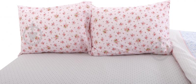 Комплект постельного белья Марсель 1,5 белый с розовым UP! (Underprice) - фото 3