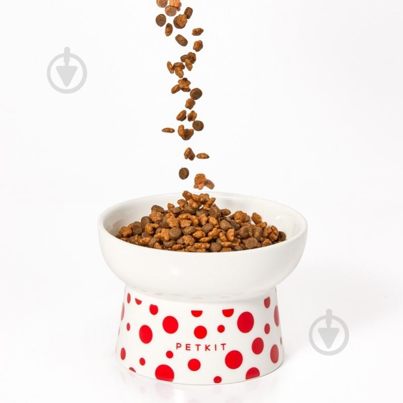Миска PETKIT Polka Dot Bowl white 120 мл - фото 3