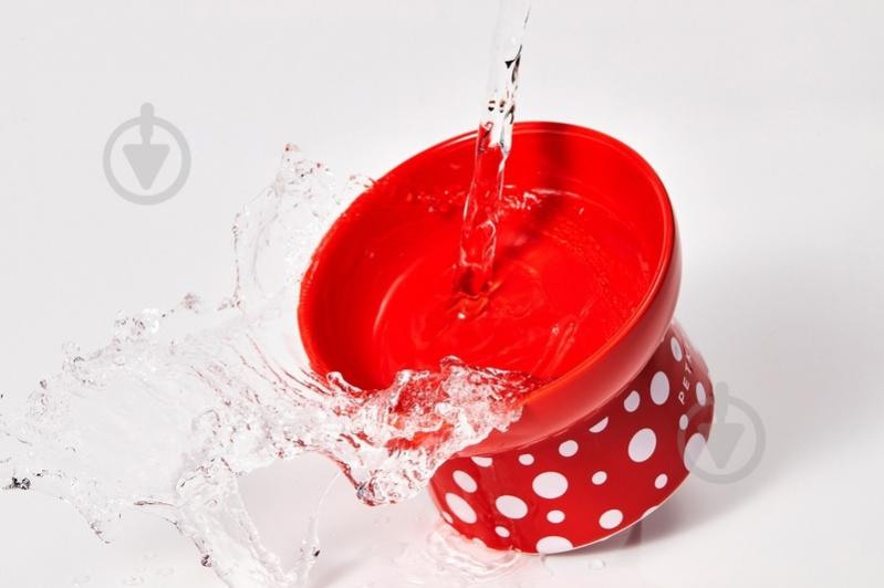 Миска PETKIT Polka Dot Bowl red 120 мл - фото 2