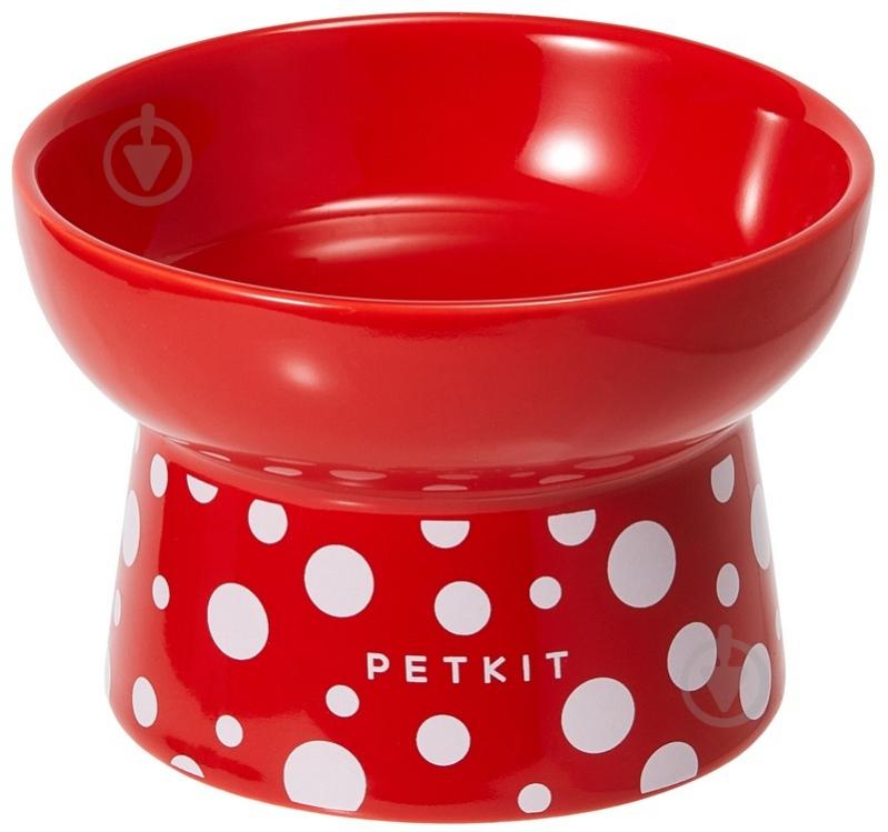 Миска PETKIT Polka Dot Bowl red 120 мл - фото 1