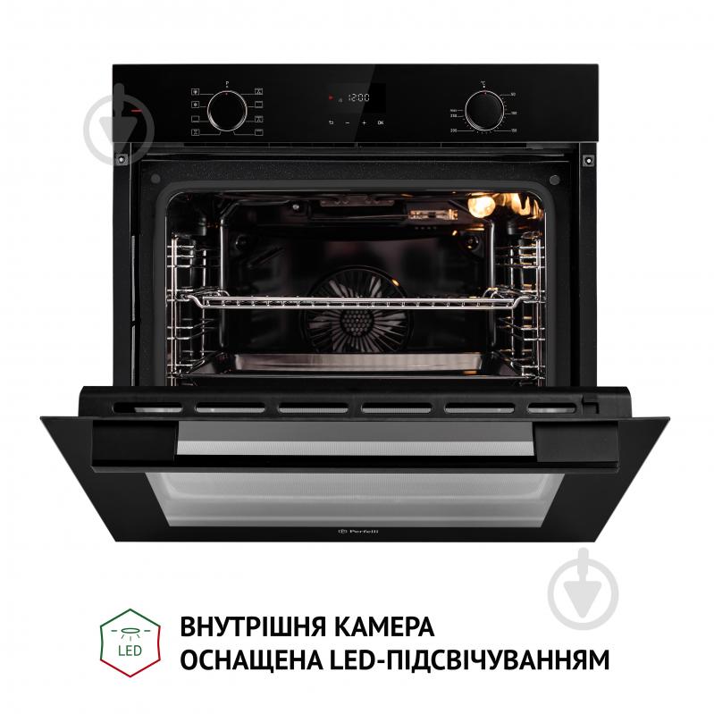 Духовой шкаф Perfelli DIAMOND 6D8L NERO электрический полновстраиваемый - фото 11