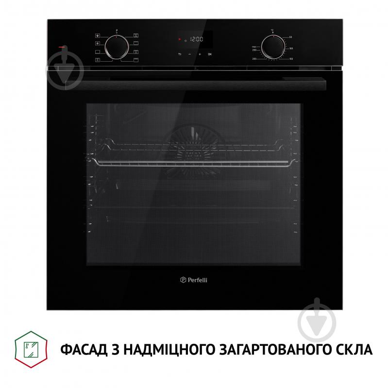 Духовой шкаф Perfelli DIAMOND 6D8L NERO электрический полновстраиваемый - фото 3