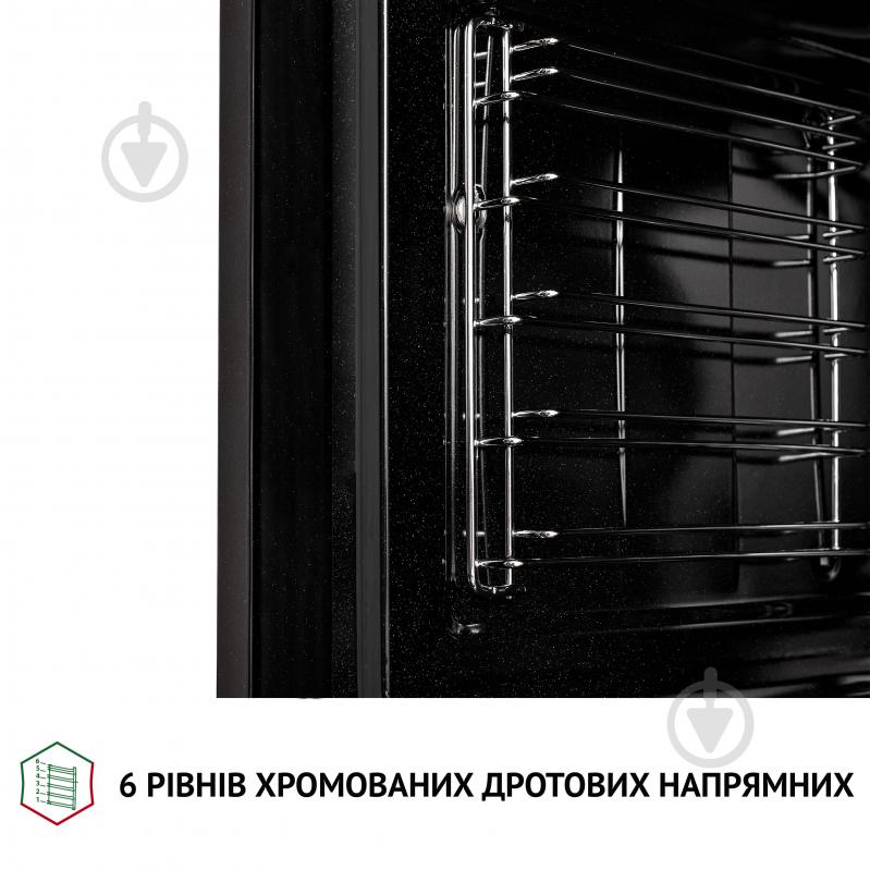 Духовой шкаф Perfelli DIAMOND 6D8L NERO электрический полновстраиваемый - фото 9