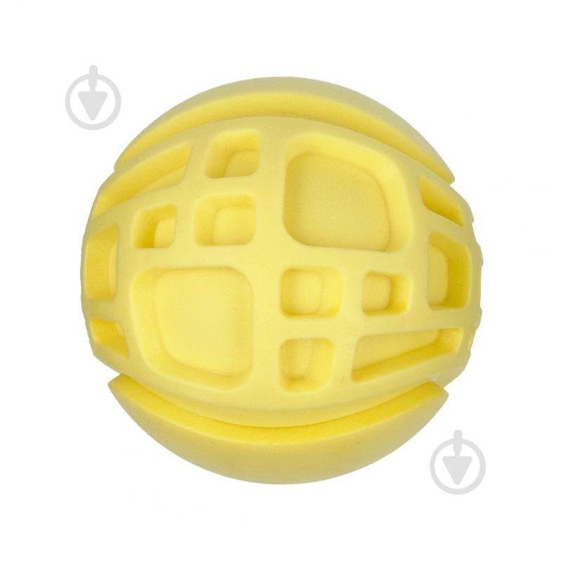 Іграшка для собак AnimAll GrizZzly Кумедний м'яч жовтий (184882) - фото 1