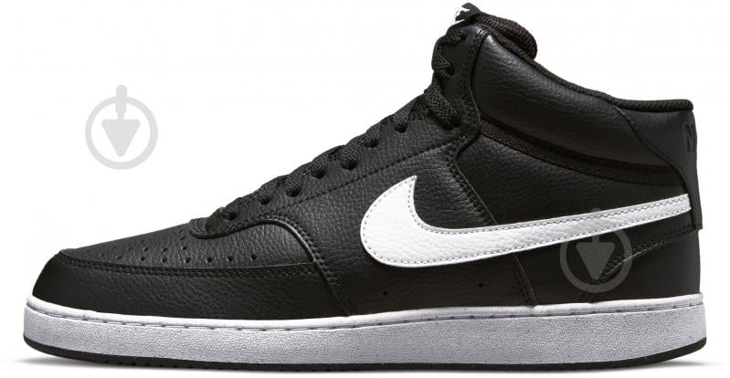 Кросівки чоловічі демісезонні Nike COURT VISION MID NEXT NATURE DN3577-001 р.42,5 чорні - фото 3
