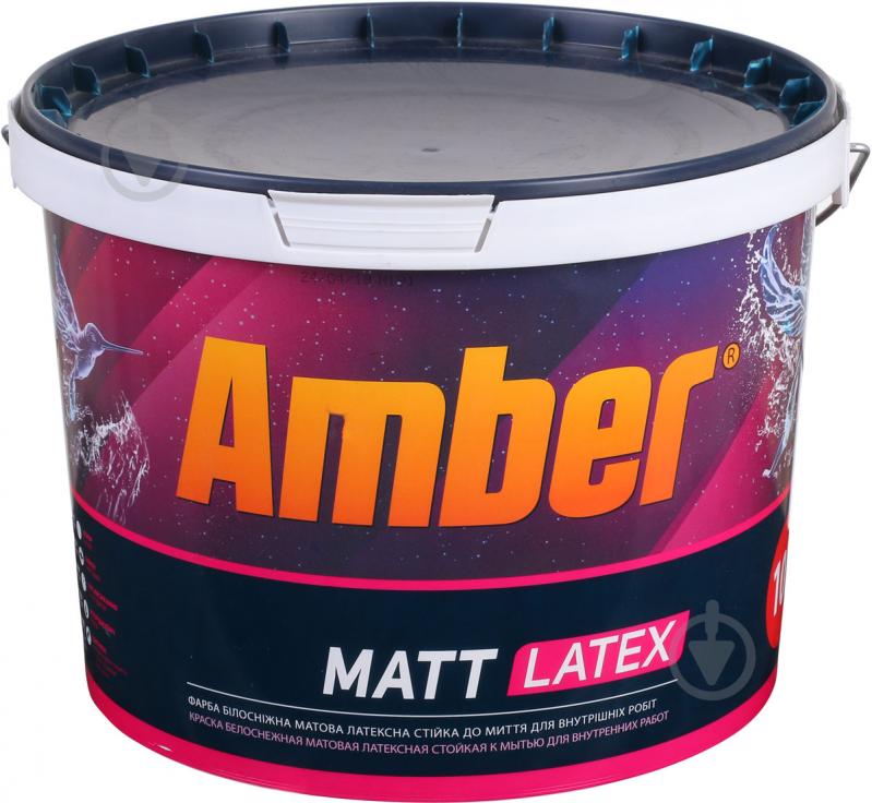 Фарба латексна Amber Matt Latex мат білий 15 л 10 + 5 л - фото 2