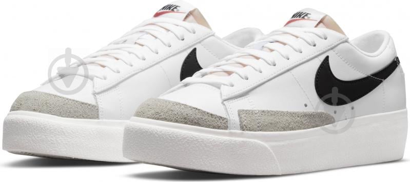 Кроссовки женские демисезонные Nike W BLAZER LOW PLATFORM DJ0292-101 р.38 белые - фото 6