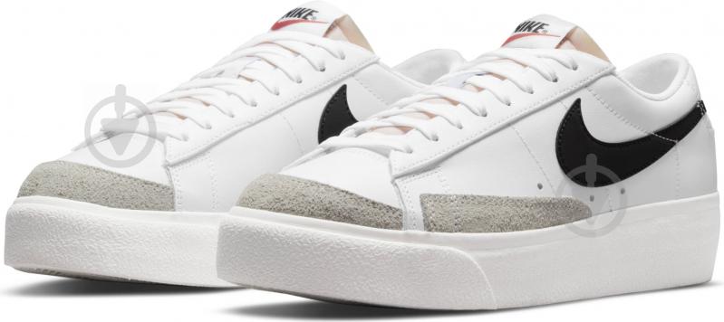 Кроссовки женские демисезонные Nike W BLAZER LOW PLATFORM DJ0292-101 р.38,5 белые - фото 6