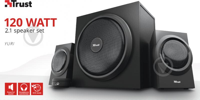 Акустическая система Trust Yuri Speaker Set 2.1 black - фото 11