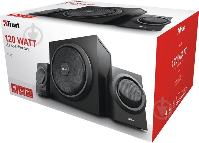 Акустическая система Trust Yuri Speaker Set 2.1 black - фото 12