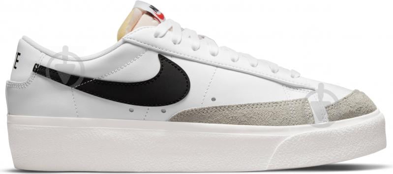 Кроссовки женские демисезонные Nike W BLAZER LOW PLATFORM DJ0292-101 р.40 белые - фото 1