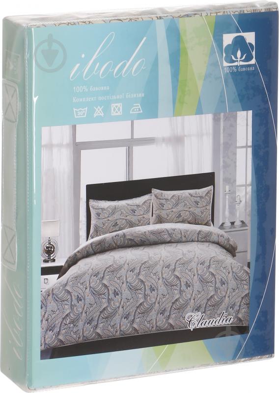 Комплект постельного белья Claudia 1,5 серый Ibodo - фото 6