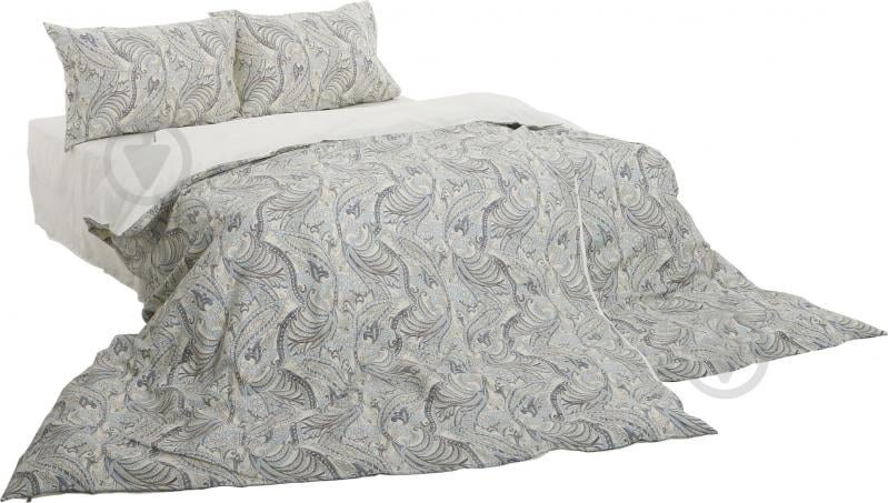 Комплект постельного белья Claudia семейный серый Ibodo - фото 1