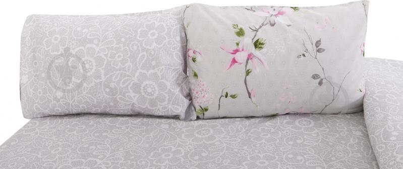 Комплект постельного белья Floral 2,0 серо-розовый Ibodo - фото 3