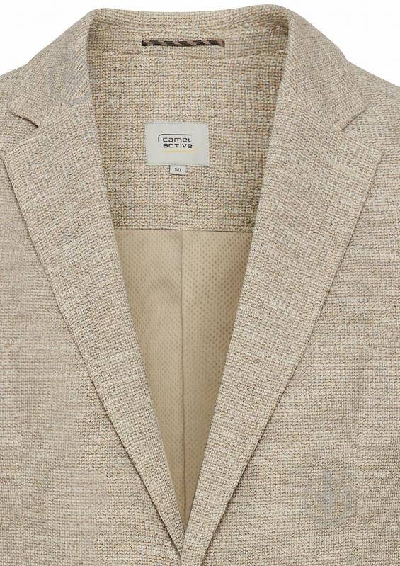 Жакет Camel Active мужской р.52 бежевый 2 - Knopf Blazer - фото 3 Жакет Camel Active мужской р.52 бежевый 2 - Knopf Blazer - фото 3