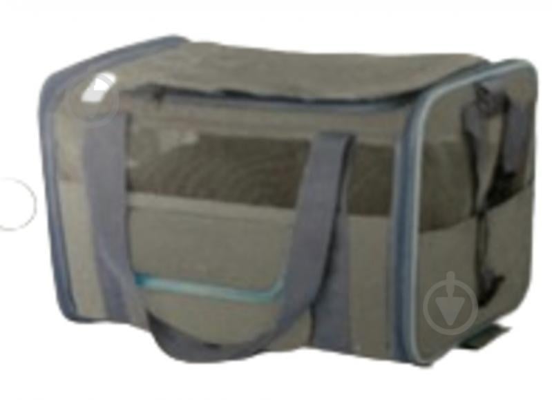 Сумка-переноска AnimAll м'яка для котів та дрібних порід собак, колір сірий - фото 1 Сумка-переноска AnimAll м'яка для котів та дрібних порід собак, колір сірий - фото 1