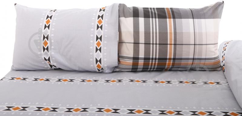 Комплект постельного белья Naples 2,0 серый с желтым La Nuit - фото 3