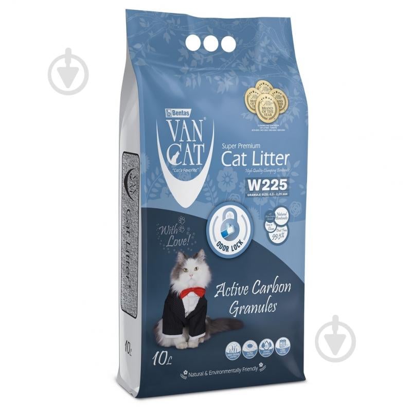 Наповнювач бентонітовий VanCat з гранулами активованого вугілля 10 л - фото 1 Наповнювач бентонітовий VanCat з гранулами активованого вугілля 10 л - фото 1