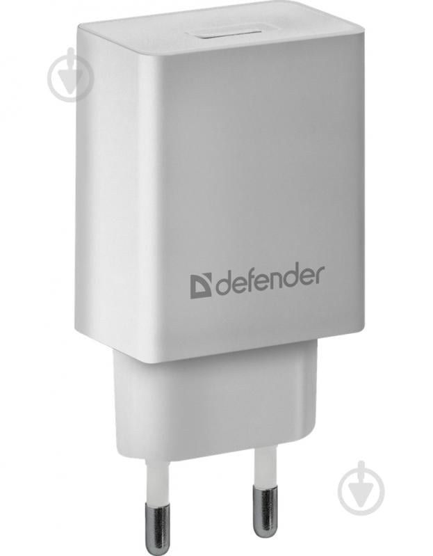 Сетевое зарядное устройство Defender EPA-10 1xUSB 5V/2.1А White 83549 - фото 1