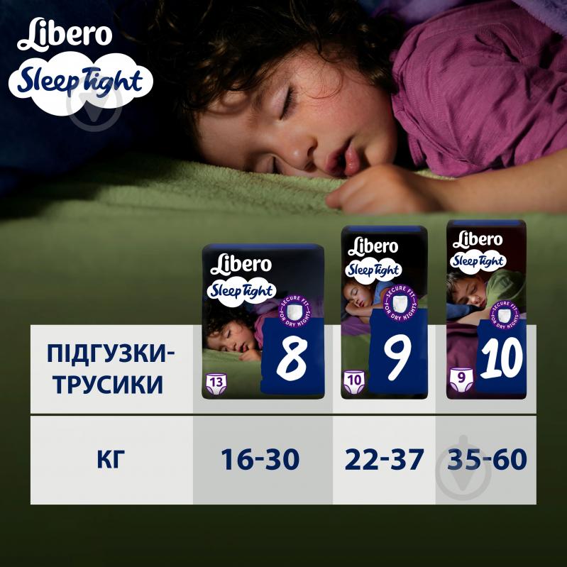 Підгузки-трусики Libero Sleep Tight 8 16-30 кг 13 шт. - фото 8