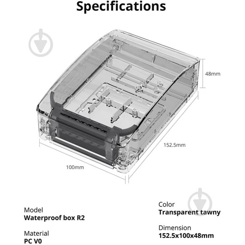 Коробка розподільча Sonoff водонепроникна полікарбонат BOX-R2 - фото 3