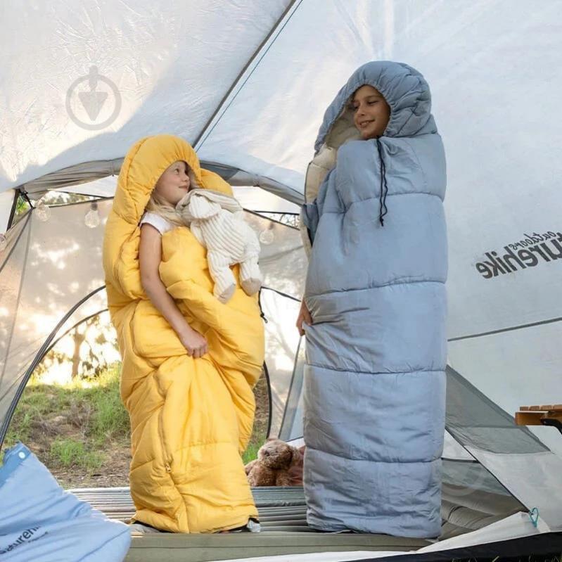 Спальный мешок Naturehike детский С300 NH21MSD01 голубой (6 °C / -13°C) - фото 5
