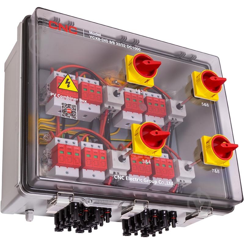 Панель вимкнення CNC PV 8in-8out YCX8-DIS 8/8 32/32 DC1000 - фото 2 Панель вимкнення CNC PV 8in-8out YCX8-DIS 8/8 32/32 DC1000 - фото 2