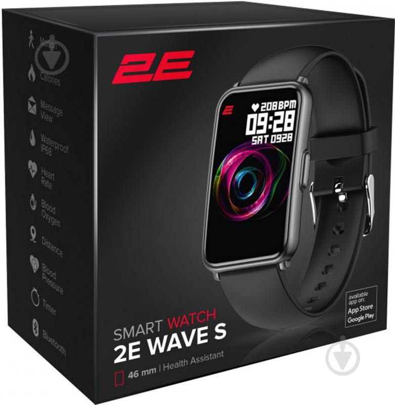 Смарт-годинник 2E Wave S 46 мм black (2E-CWW11BK) - фото 4