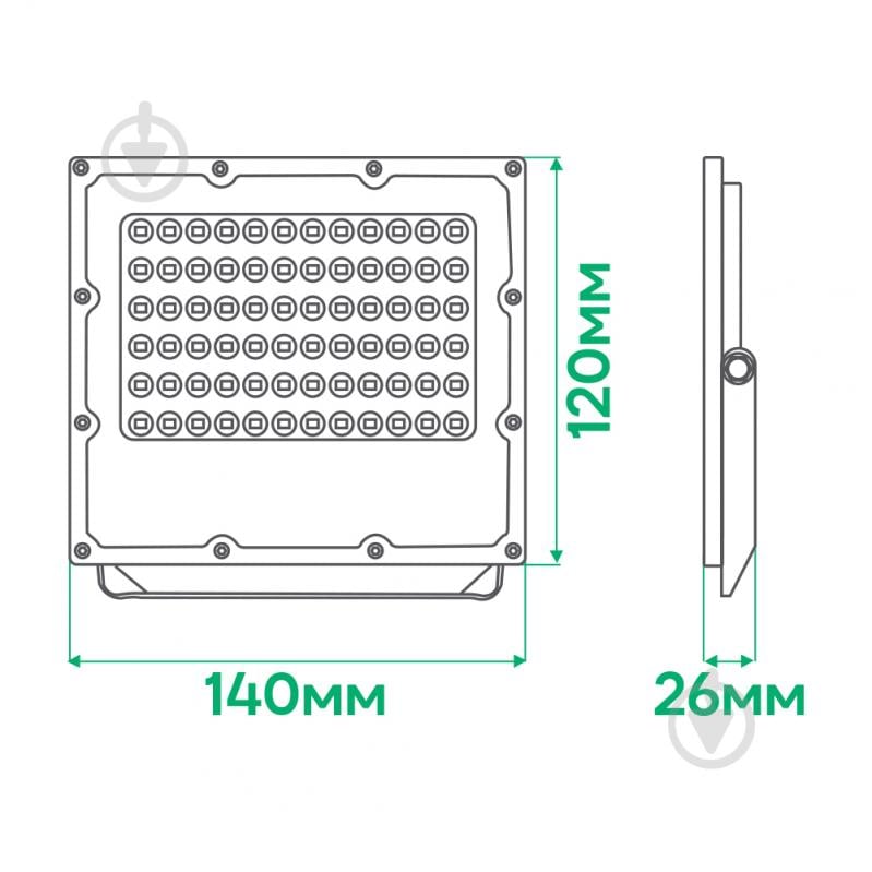 Прожектор светодиодный ARDERO 6500K 30 Вт IP65 серый LL-3030ARD - фото 3