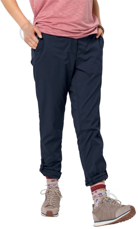 Брюки Jack Wolfskin DESERT ROLL-UP PANTS W 1505281-1910 р. 42 темно-синий - фото 3