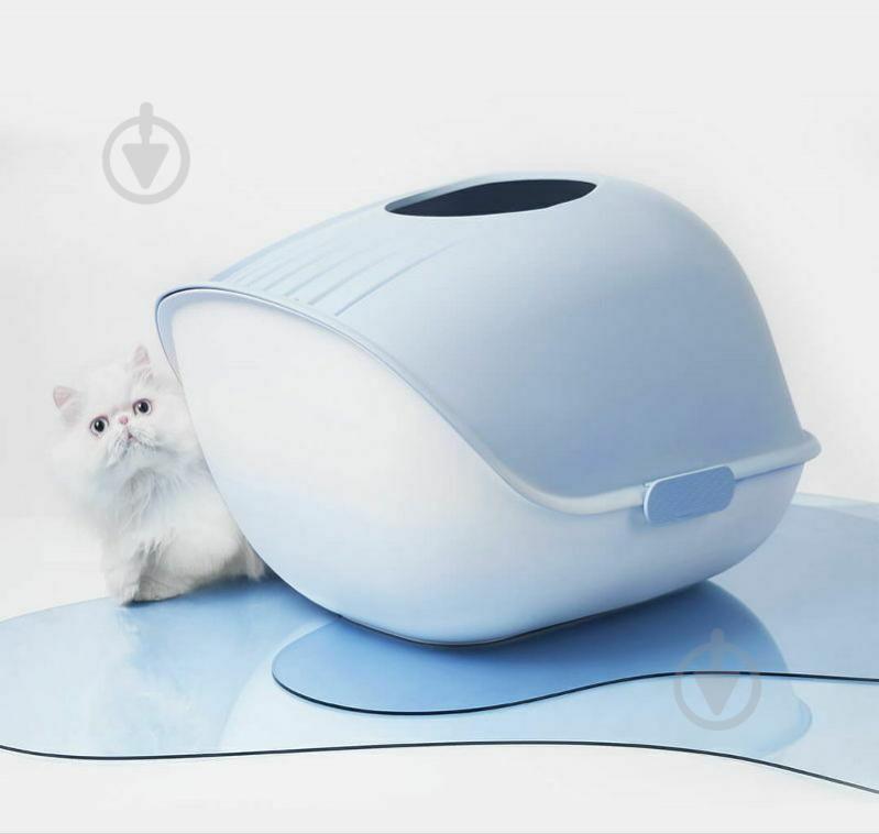 Лоток PETKIT Xiaomi Furrytail Whale Cat Litter Box (Blue) - фото 4