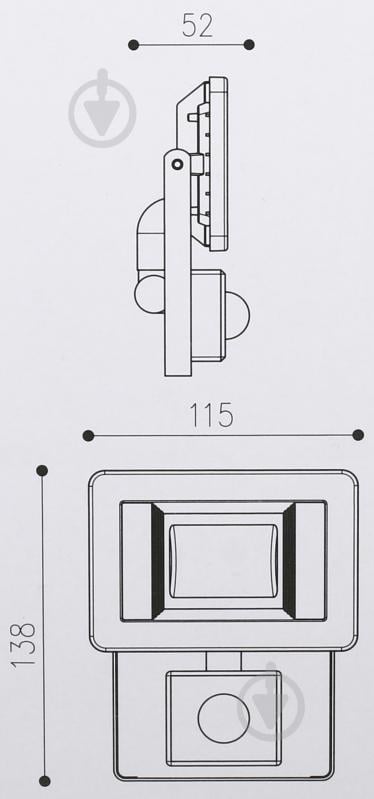 Прожектор с датчиком движения Expert NC-F20-PIR 20 Вт IP65 черный - фото 8