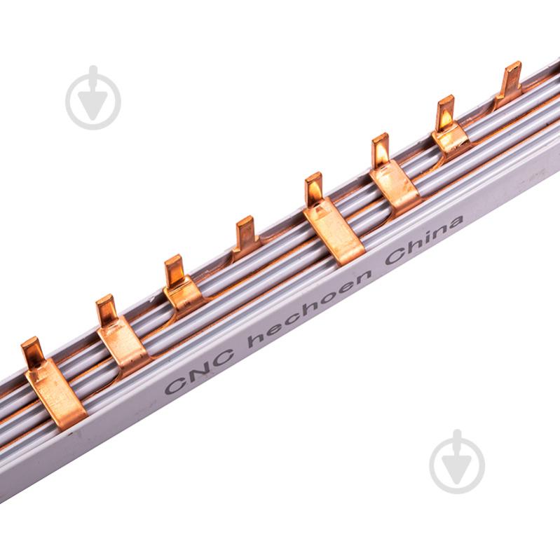 Шина сборная CNC Комутаційна PIN 3P 1.4x7 63A 1 м NV821853 - фото 2