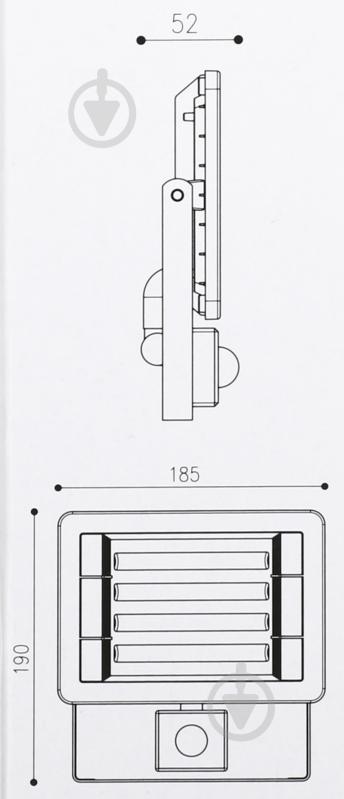 Прожектор с датчиком движения Expert NC-F50-PIR 50 Вт IP65 черный - фото 8