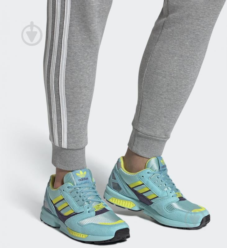 Кроссовки мужские демисезонные Adidas ZX 8000 EG8784 р.41 1/3 бирюзовые - фото 10