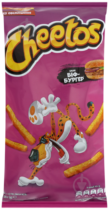 Палочки кукурузные Cheetos Биф-Бургер 35г 4823063121569 - фото 1